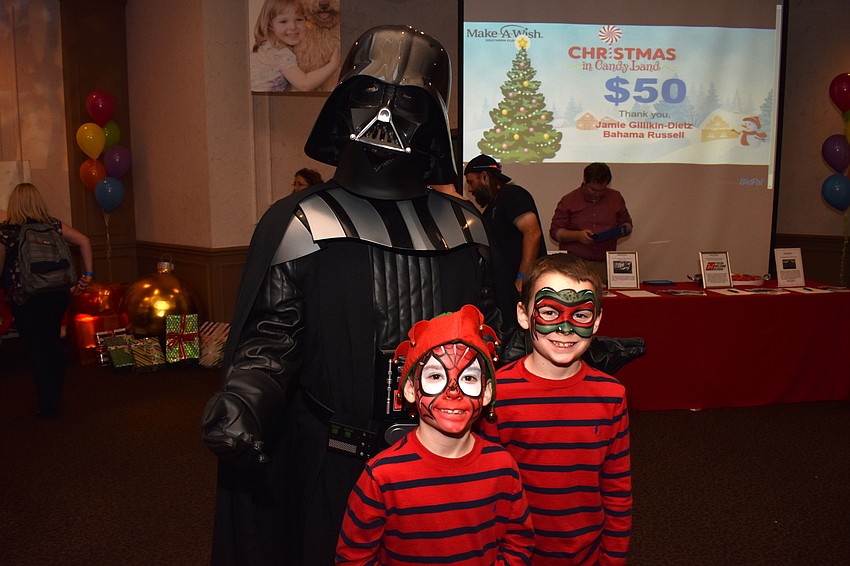 Darth Vader hangs out with Caleb and Christian Gay