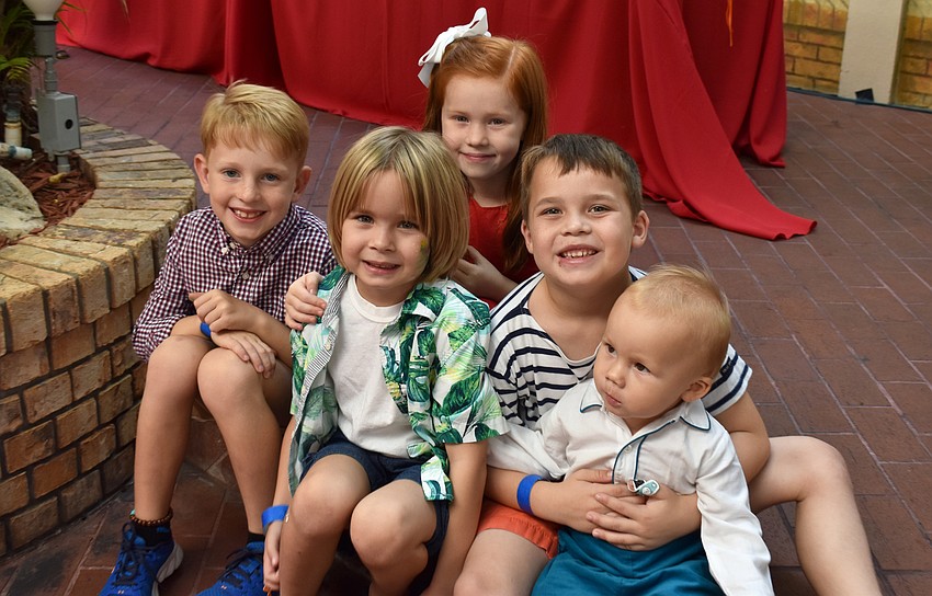 Garrett Huyck, Alex Guillet, Emilia Huyck, and Luc and Georges Guillet