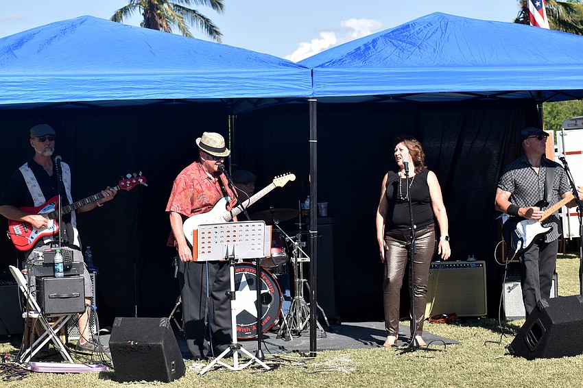 The Blues Pig Band performs during the event.