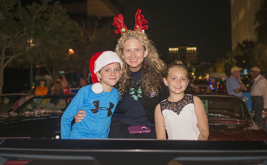 Bodhi Kirschner, City Commissioner Jennifer Ahearn-Koch and Selby Kirschner