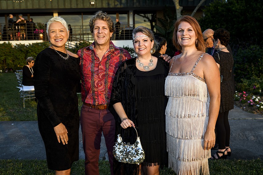 Rosenda and Tom Callaway with Veronica Miller and Mary Beth Flynn