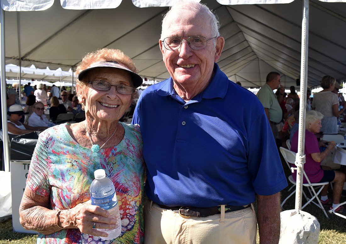 Snookie and Cash Register and 48 of their Emerald Harbor neighbors took up five tables at this year&#39;s Lawn Party.
