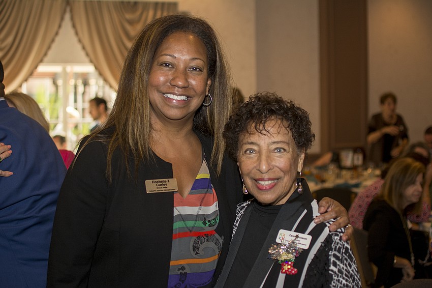Twelfth Circuit Court Judge Rochelle Curley and event chair Embracing Our Difference board member Carol Poteat-Buchanan