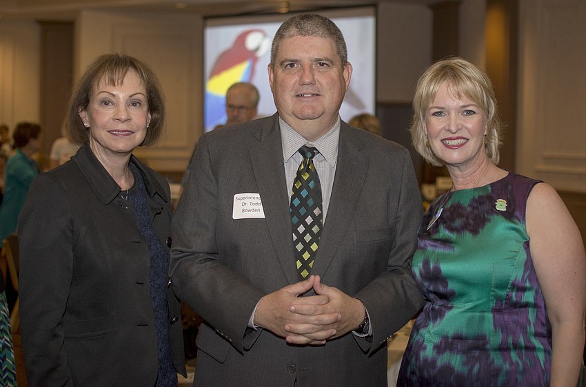 Joanne Powers, Superintendent Todd Bowden and Veronica Brady