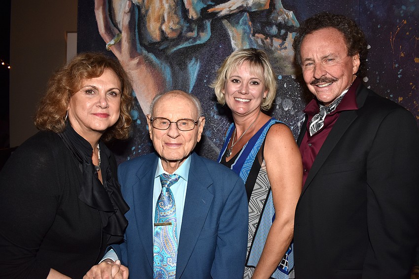 Associate Director At-Large Kate Alexander, donor Ernie Kretzmer, Managing Director Rebecca Hopkins and Producing Artistic Director Richard Hopkins