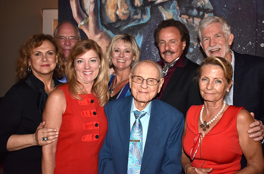 Associate Director At-Large Kate Alexander, Ed and Susan Maier, Managing Director Rebecca Hopkins, donor Ernie Kretzmer, Producing Artistic Director Richard Hopkins, Chairman Dennis McGillicuddy and Dorothea Sandland
