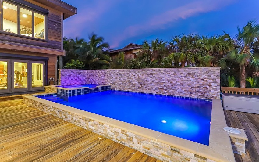 The elevated pool was built in 2010.