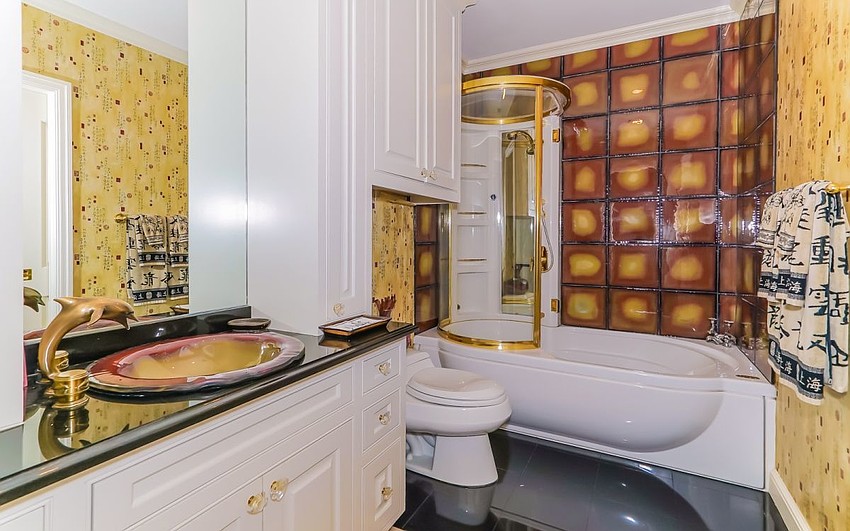 There are six full bathrooms in the house along with several half baths.