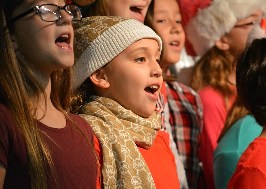 Elia Wilson and Sheila Moreno-Batista, both 10, dress the part.