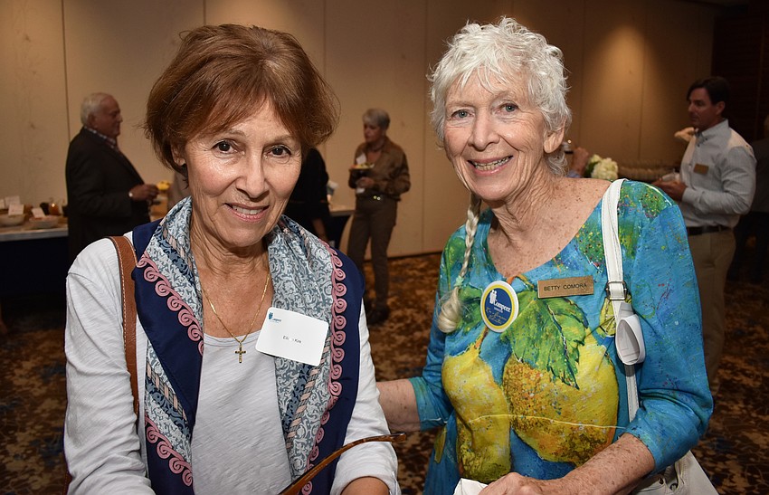 Eileen Kirk and Betty Comora