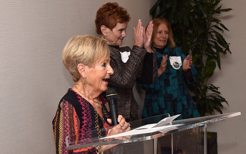 Compeer Founder Bunny Skirboll thanks donors and volunteers for their support.