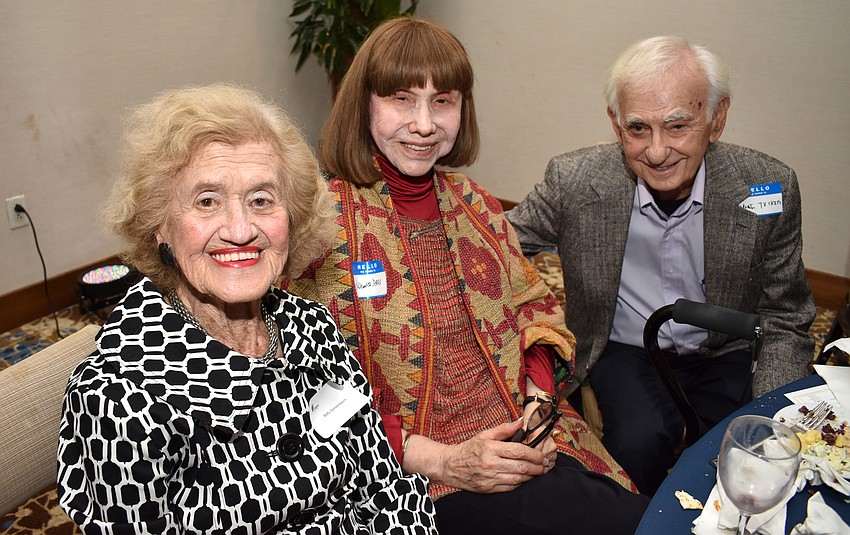 Betty Schoenbaum, Bernice Davis and Martin Tucker