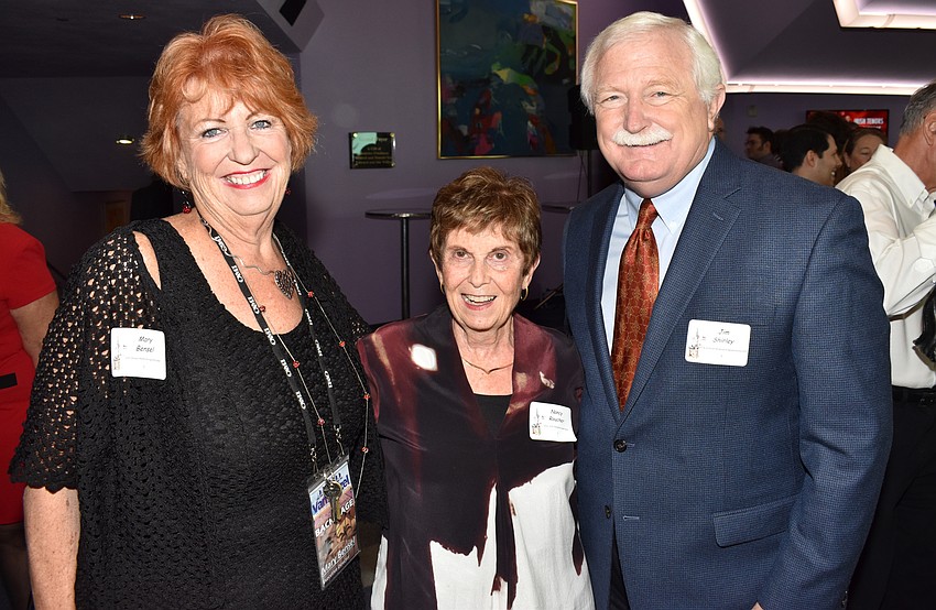 Mary Bensel, Chairwoman of the Arts Education Task Force Nancy Roucher and Executive Director of the Arts and Cultural Alliance of Sarasota County Jim Shirley