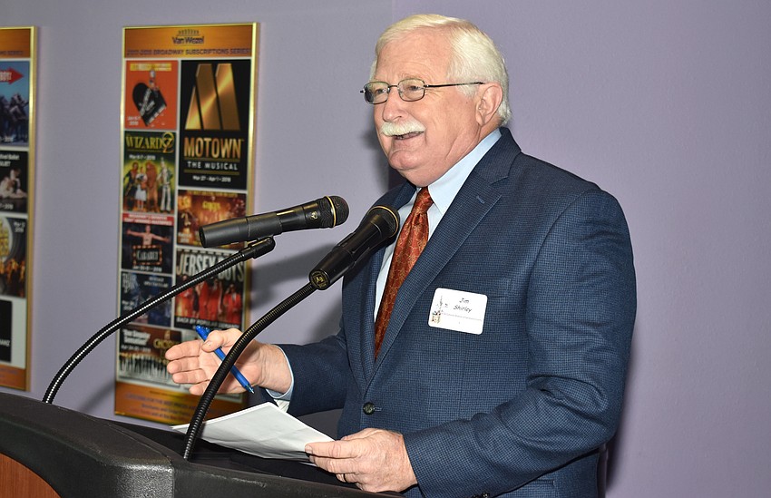 Executive Director of the Arts and Cultural Alliance of Sarasota County Jim Shirley welcomes guests.