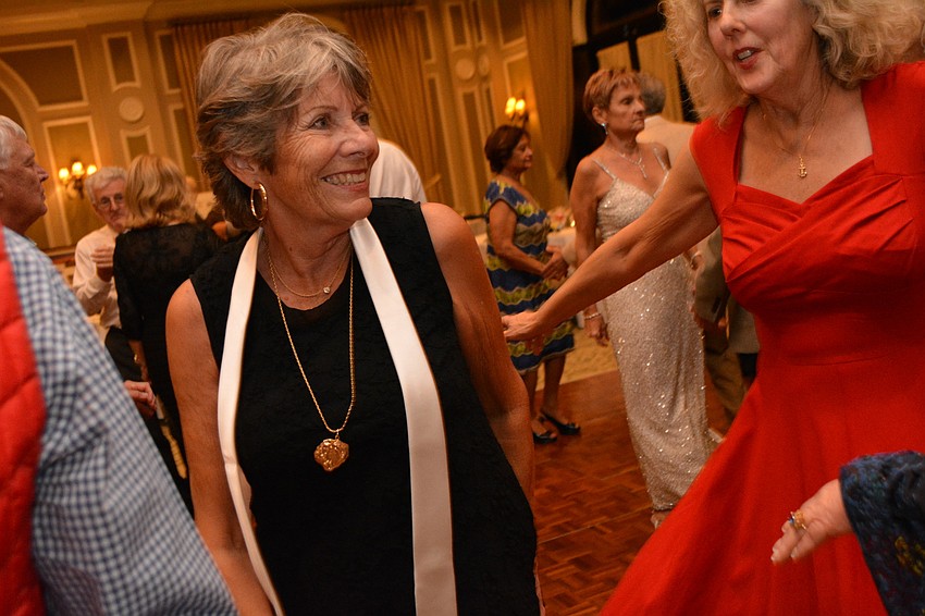 Deb Simmons cannot keep off the dance floor.