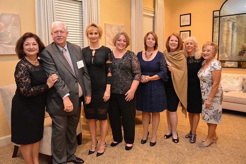 Left to right: Eileen Buzzard, Nick Drizos, Dana Cornell, Brandi Ezell, Peggy Kerwin, Laurel Lynch, Monika Templeman and Patti Wrobel.
