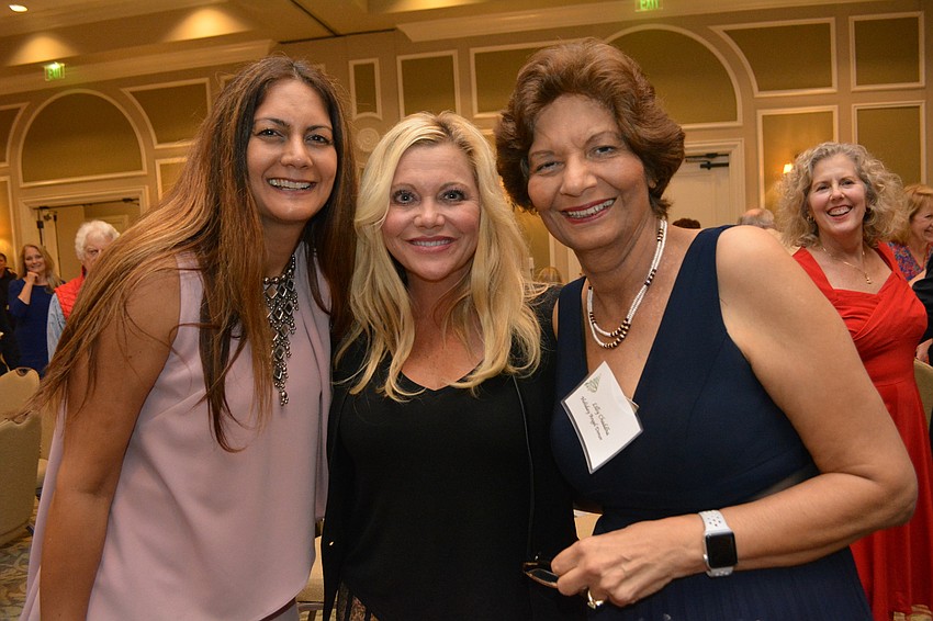 Sami Ranajee poses with friend Rene Moyer and mother Lilly Chaddha.