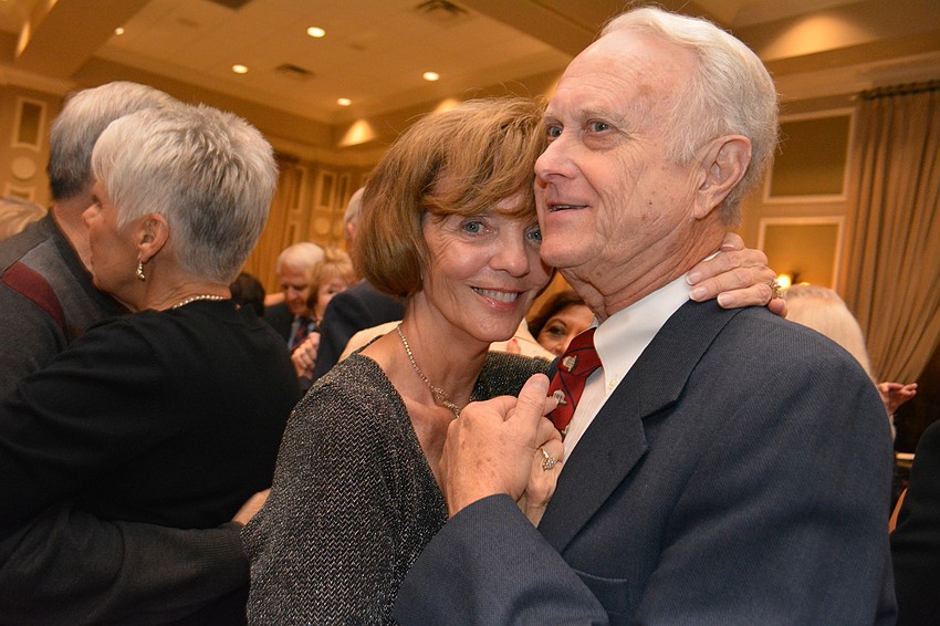Elaine and Joe Vaughn, married 56 years, dance to 