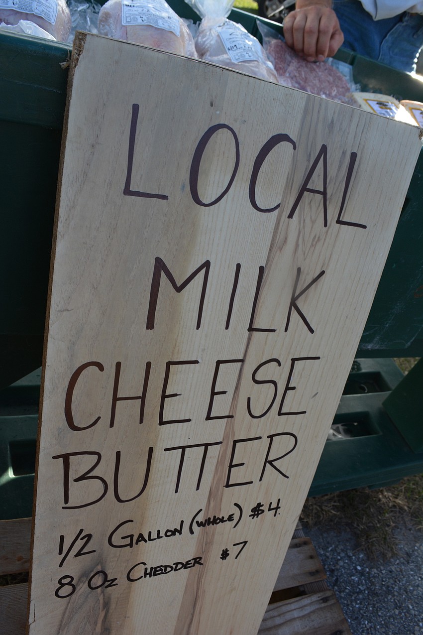 Patrons had several farm-fresh choices.