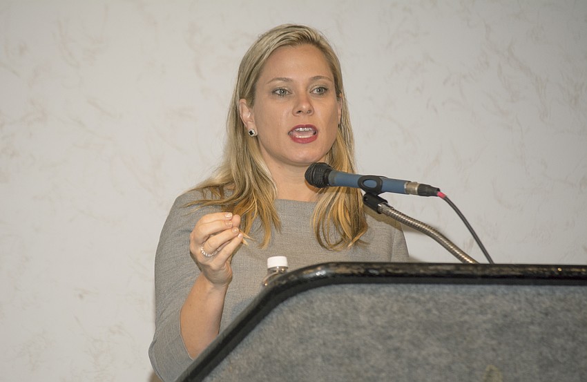 Judge Erika Quartermaine speaks on the intersection of mental health and the criminal justice system at the High Hopes Breakfast on Dec. 7 at Michael's On East.