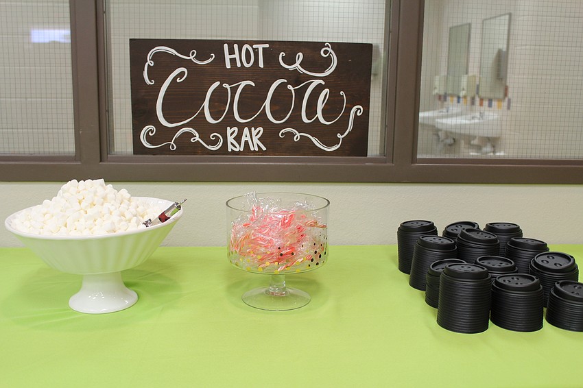 After the third-grade holiday show, students enjoyed cookies and hot chocolate from the Hot Cocoa Bar.