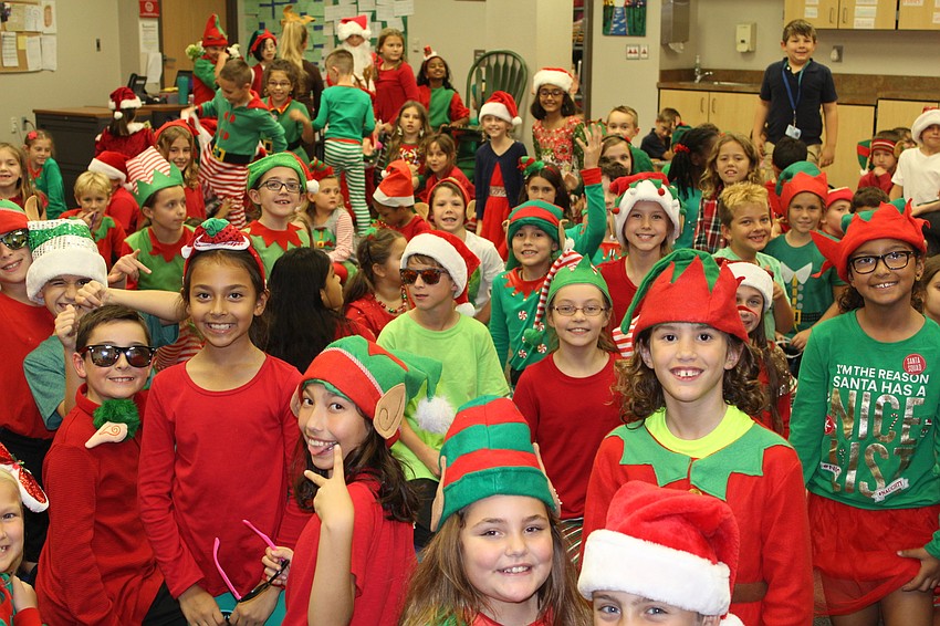 Willis Elementary School third-graders get ready for their big show backstage.