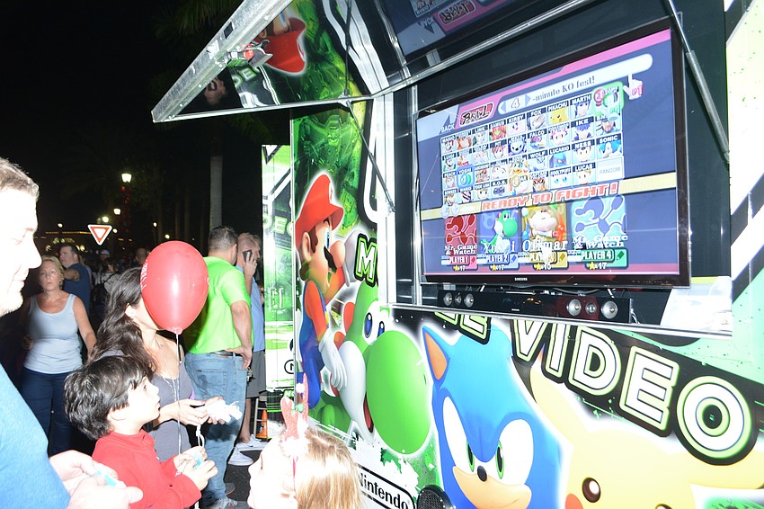 MVP Mobile Video Party brought its games to Lakewood Main Street for Holidays Around the Ranch.