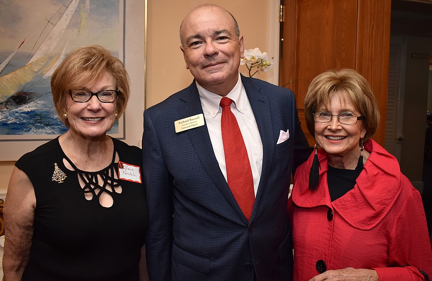 Janet Huelster, Sarasota Opera Executive Director Richard Russell and Juanita Connell