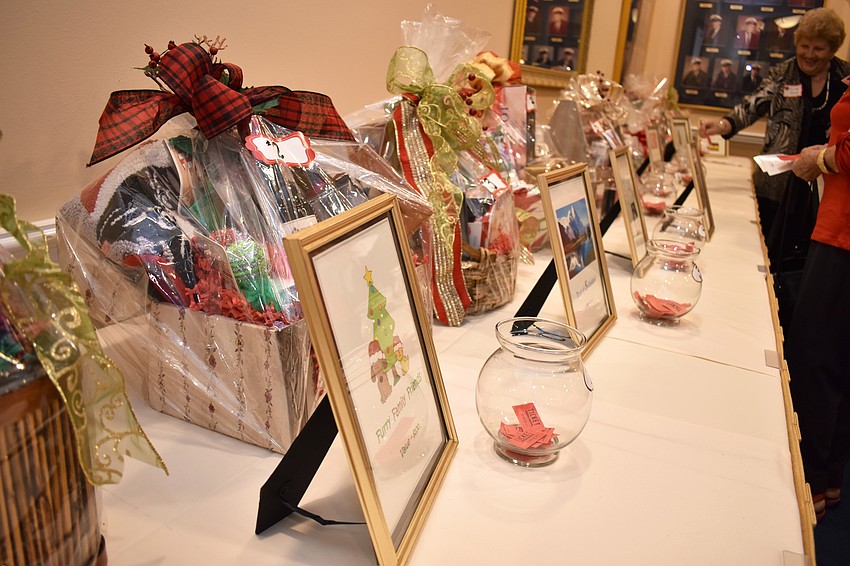 In addition to the silent auction items there was also a table of auction items available through the raffle.