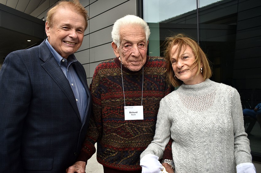 Ringling College of Art and Design President Larry Thompson and Richard and Barbara Basch