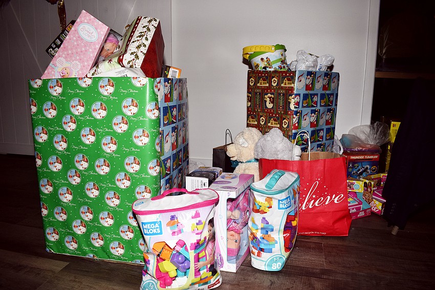 Residents were asked to bring an item to be donated to Toys for Tots.