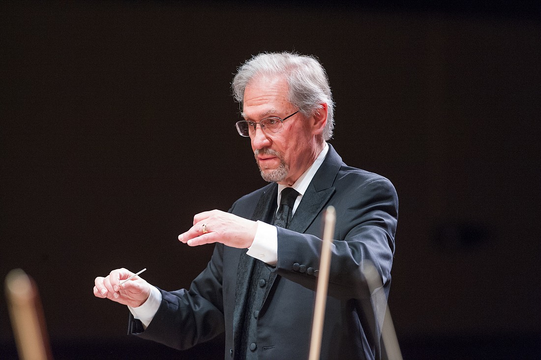 Chamber Orchestra of Sarasota Music Director Robert Vodnoy has been conducting since 1975. Photo by Greg Smith