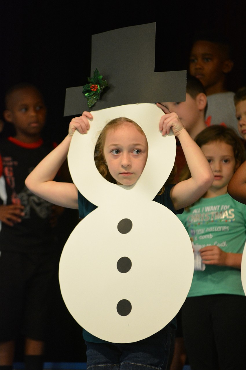 Sierra Zimmerman is one of five little snowmen to melt.