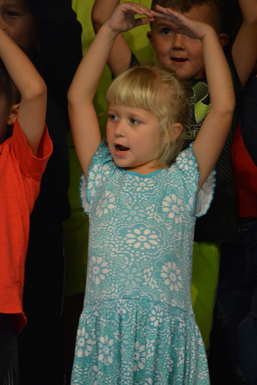 Keri Evans knows the motions to every song.