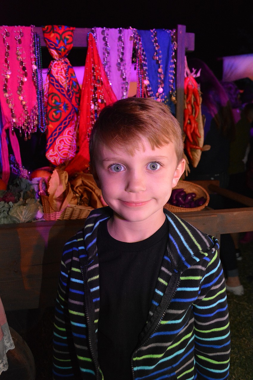 Mason Bunker, 6, was told about the new baby, Jesus. He hadn't seen him yet, but 