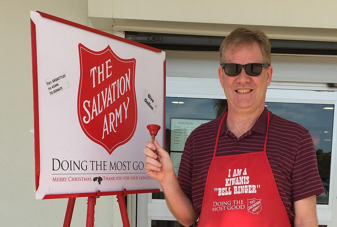 Eric Garwood rang the bell at Longboat Key&#39;s Publix for the first time this season.