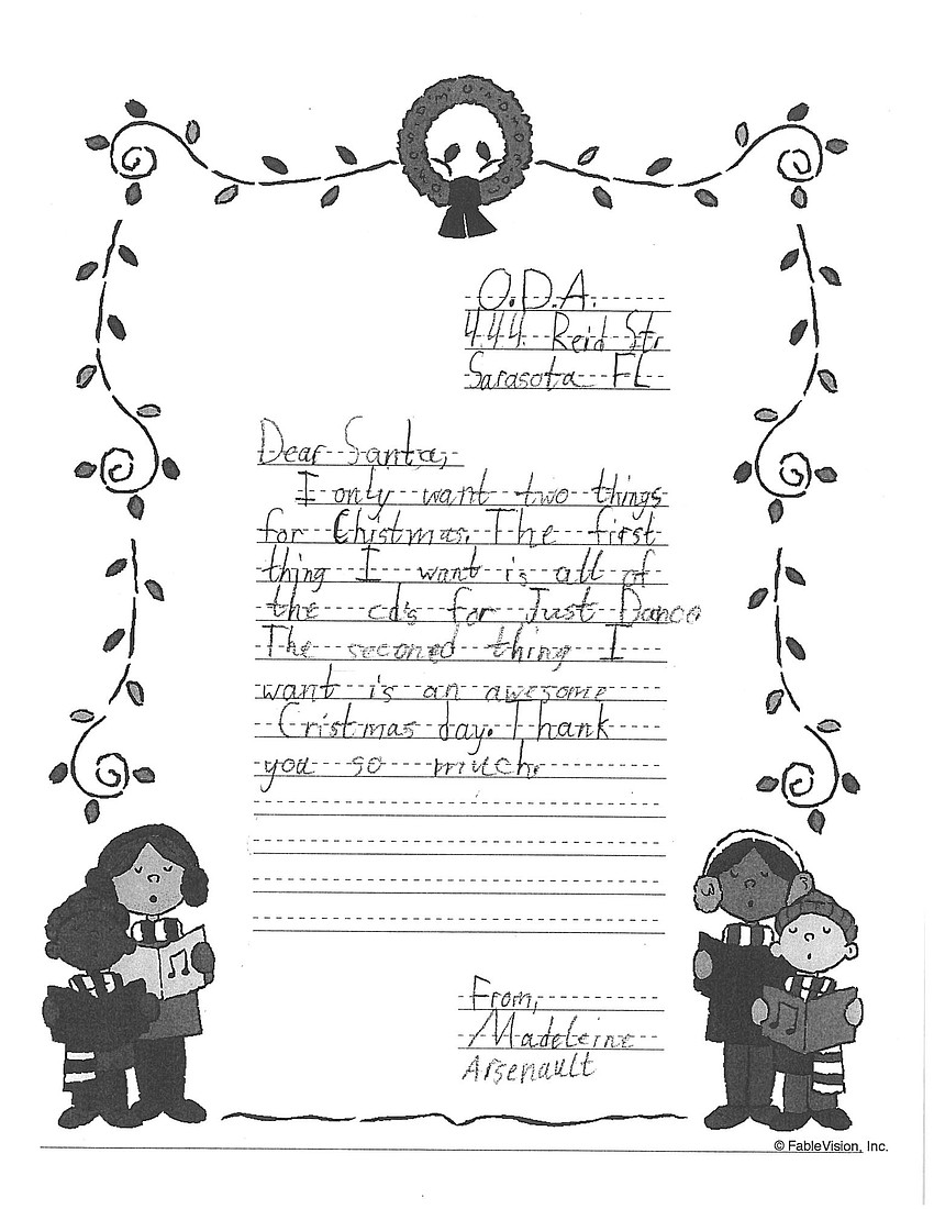 Madeleine's letter