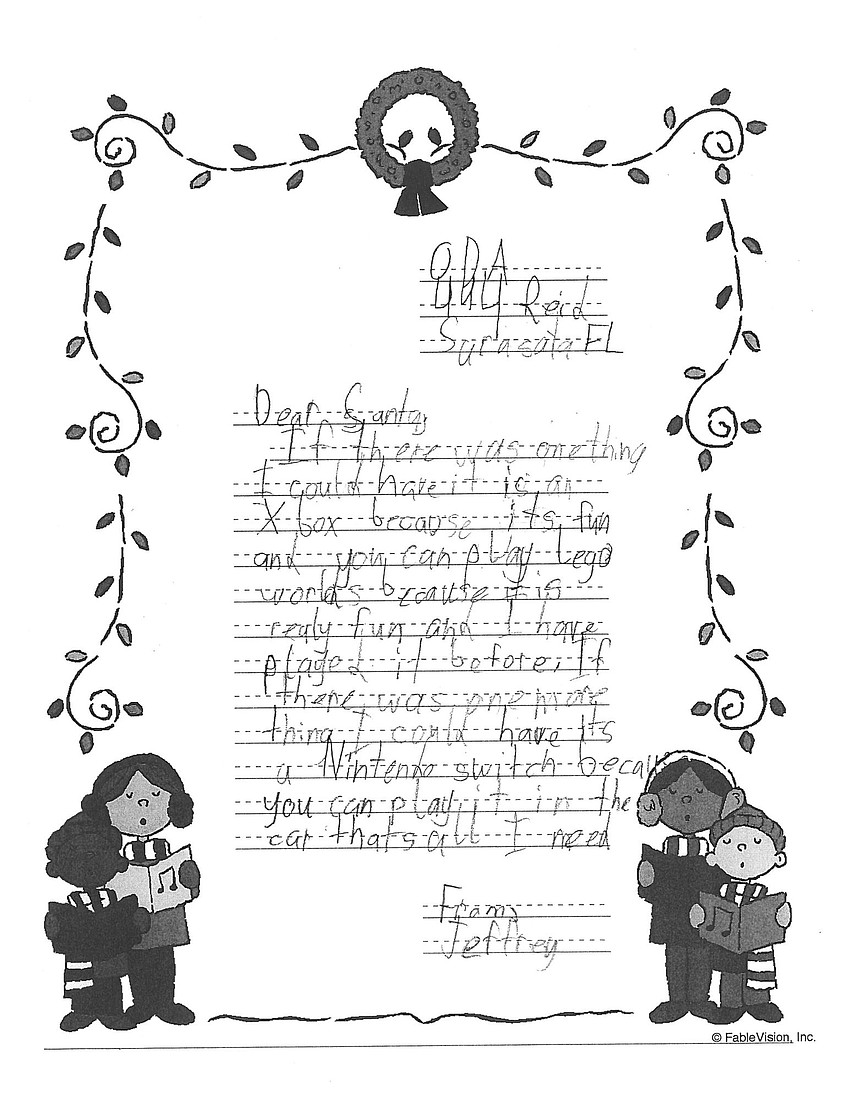 Jeffery's letter
