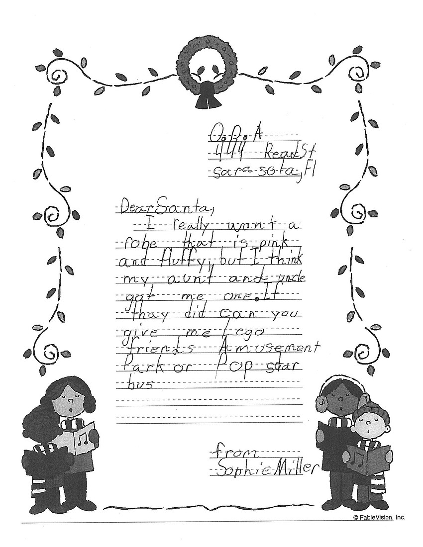 Sophie's letter