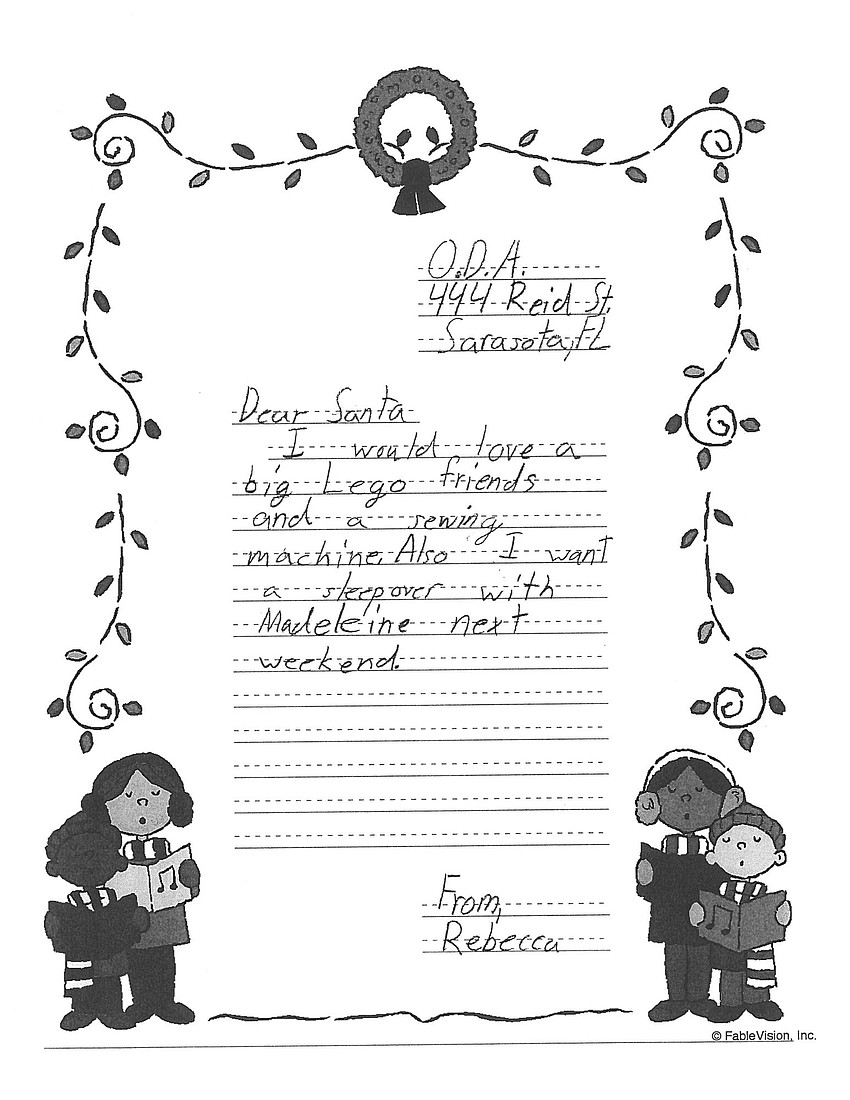 Rebecca's letter
