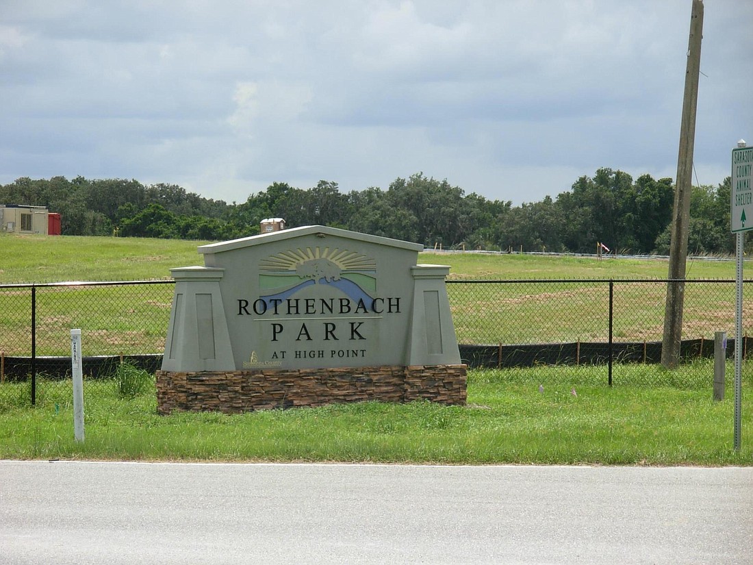 Rothenbach Park, on Bee Ridge Road, was one of three parks used as a debris holding site. It&#39;s still closed as the debris is moved to the landfill.
