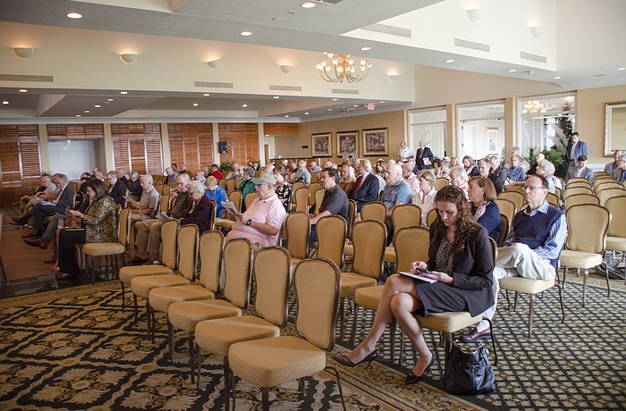 More than 85 people appeared at the Planning and Zoning Board hearing at the Harbourside Ballroom Tuesday, Dec. 19.