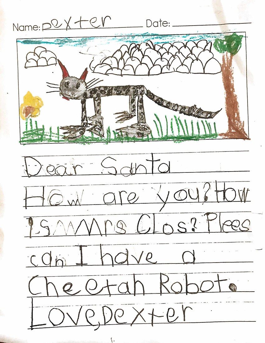 Tara Elementary School kindergartener Dexter Trombetta