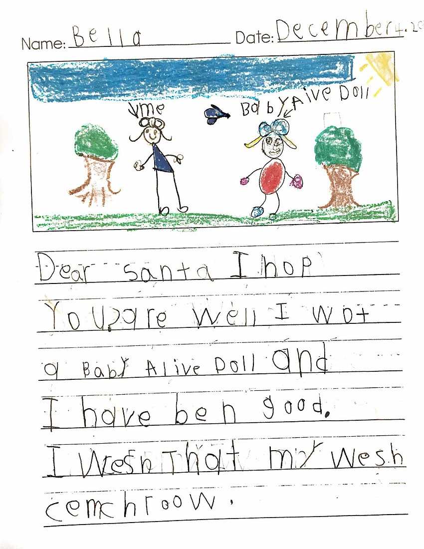 Tara Elementary School kindergartener Bella Randall