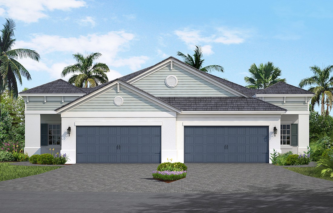 The Sandcastle is one of two villa homes that will be offered by Neal Communities in Indigo.