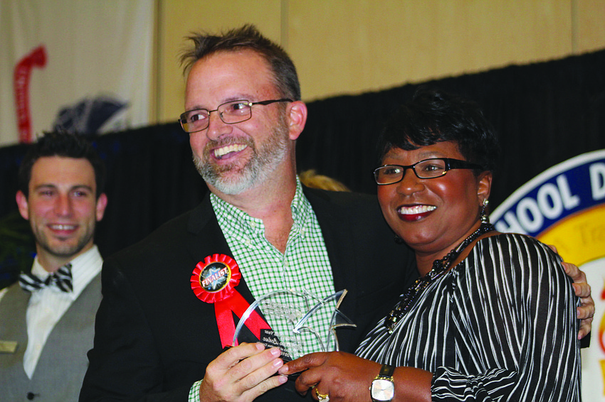 Braden River Elementary School fourth-grade teacher Nicholas Leduc earned the tile of Educator of the Year on March 8.