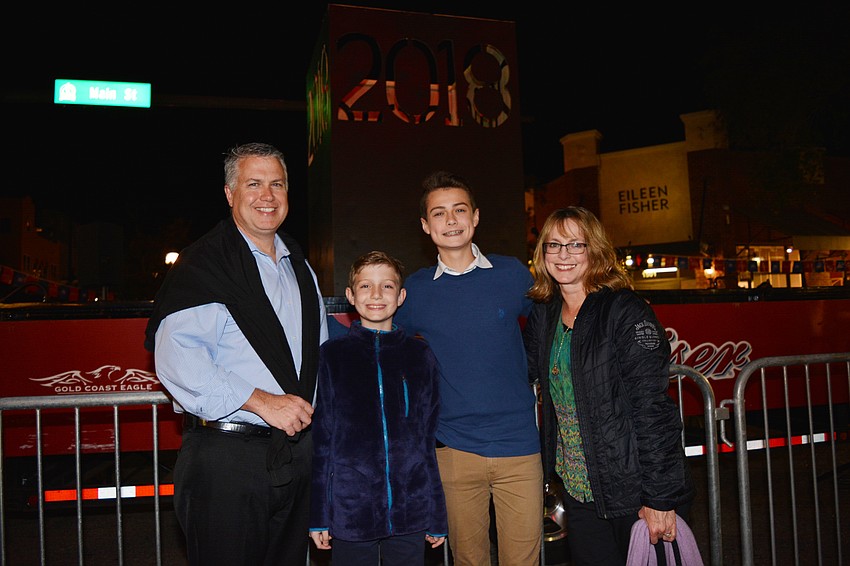 Scott, Cameron and Jackson Kiefer with Kirsten Hawley
