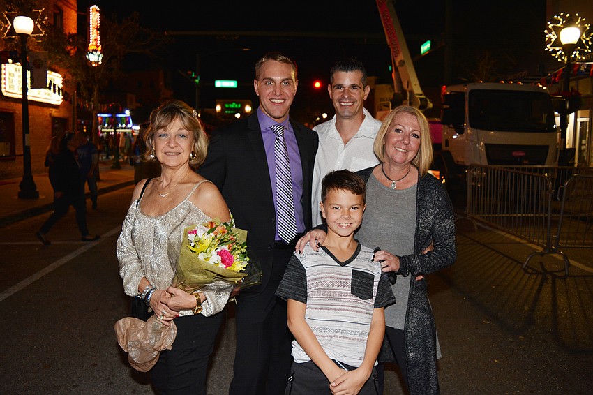 Maryanne and Tylor Galomb with Taj, Caleb and Rachel Medeiros