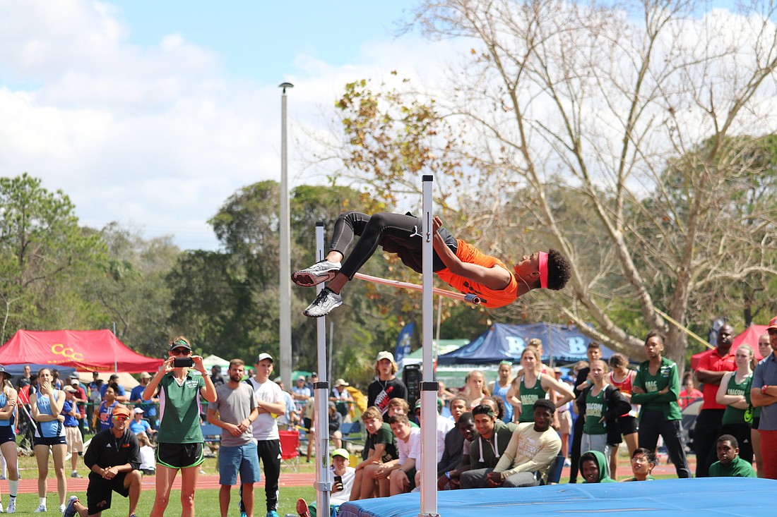 Jaasiel Torres, boys high jumper, Sarasota High.