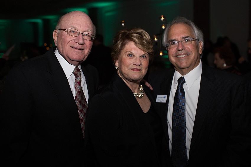 Bob Israeloff, Incoming Board Chairwoman Fran Lambert and Outgoing Board Chairman Michael Ritter